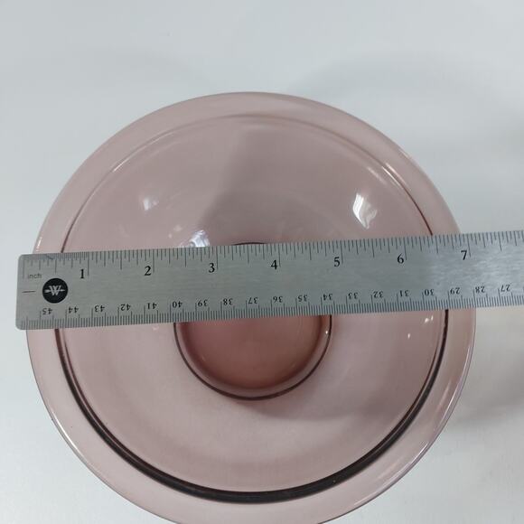 Pyrex Corning 322 Cranberry 1L Glass Mixing Bowl Cookware USA - Picture 6 of 6